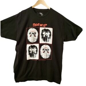 Friday The 13th‎ Jason Voorhees Hockey Mask Horror Slasher Shirt XL 100% Cotton